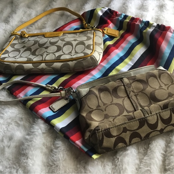 Coach Wristlet Bundle-preowned conditions, callouts shown in phot… - Picture 1 of 16